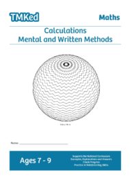 KS2 Worksheets for kids - number and calculations, mental and written methods in maths, 7-9 years